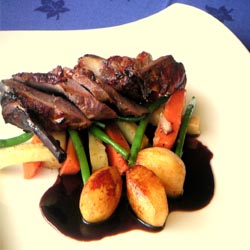 Goosnargh duck breast , restaurants in Blackpool